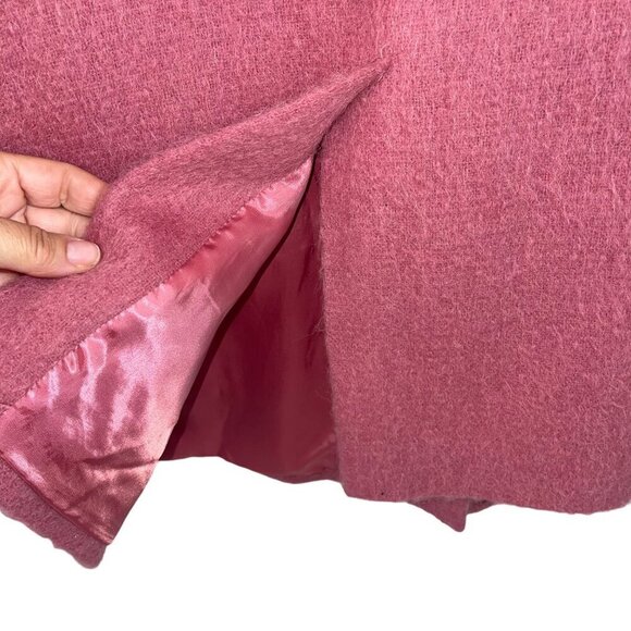 Talbots Womens Coat Size Large Pink Pockets Lined Back Vent Casual Wool - Picture 5 of 8